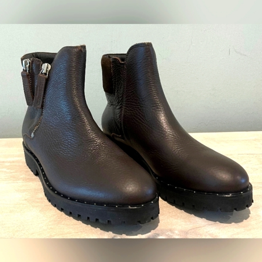 Ilsa Jacobsen Brown Leatherโ Chelsea Zip Ankle Up Boot Size 7.5US/38EU/5UK.โฆ